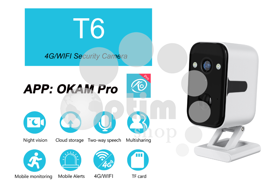 Камера видеонаблюдения T6-WIFI, склад Китай