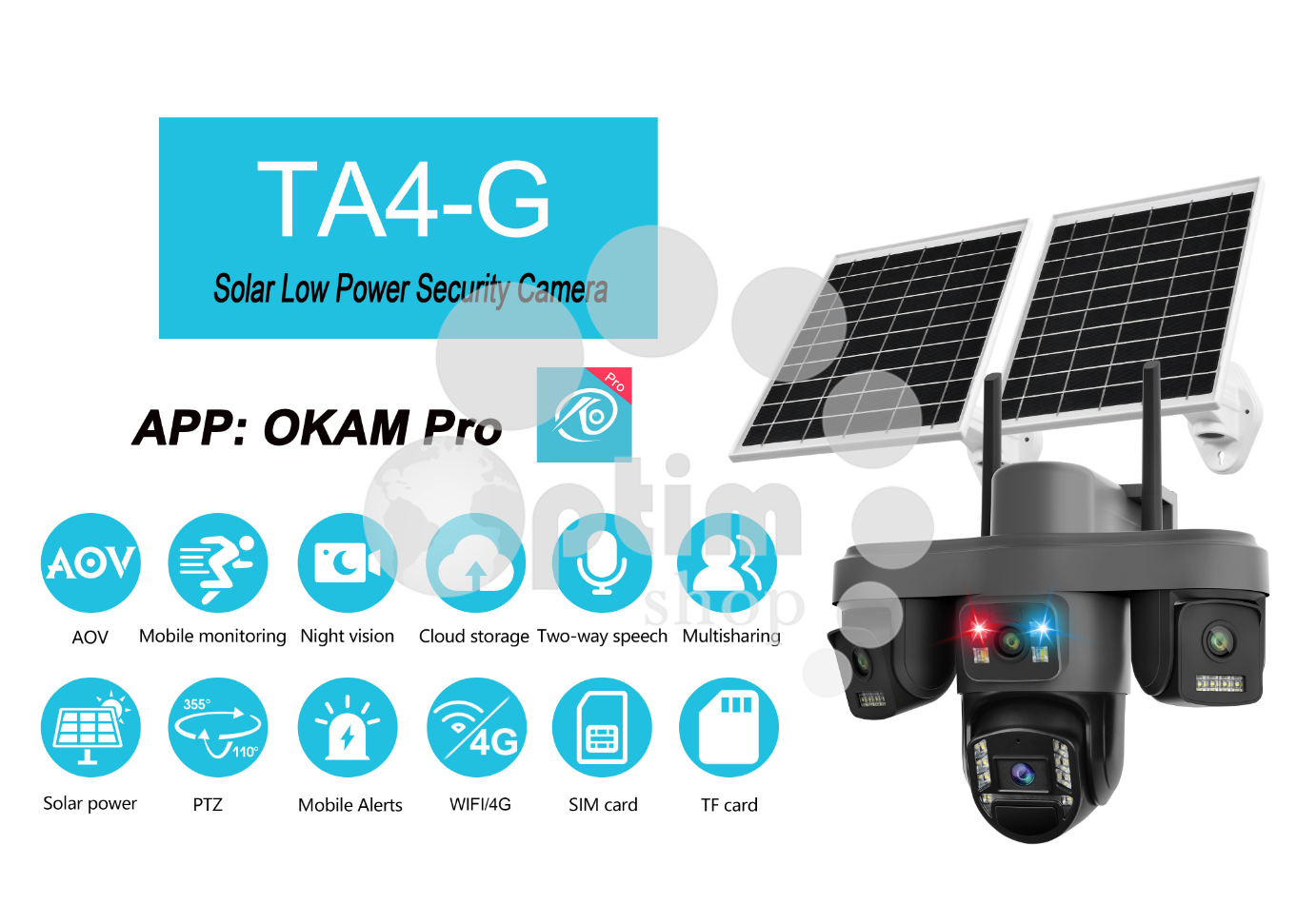 Камера TA4-4G 1PTZ