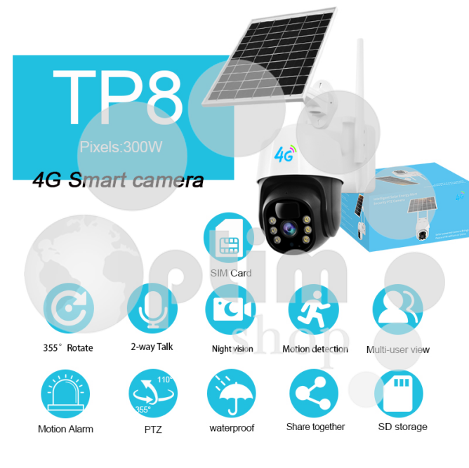 Камера видеонаблюдения TP8-4G, склад Китай